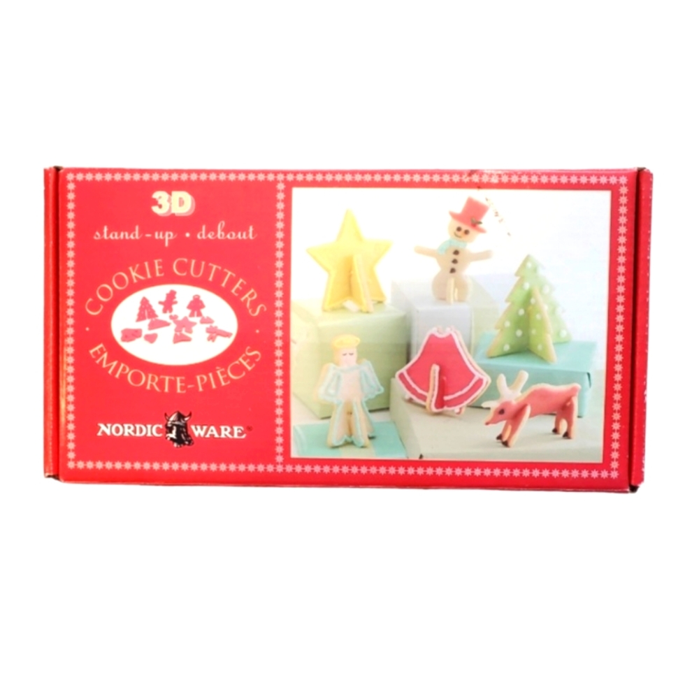 Nordic Ware 3d Christmas Cookie Cutter Kit